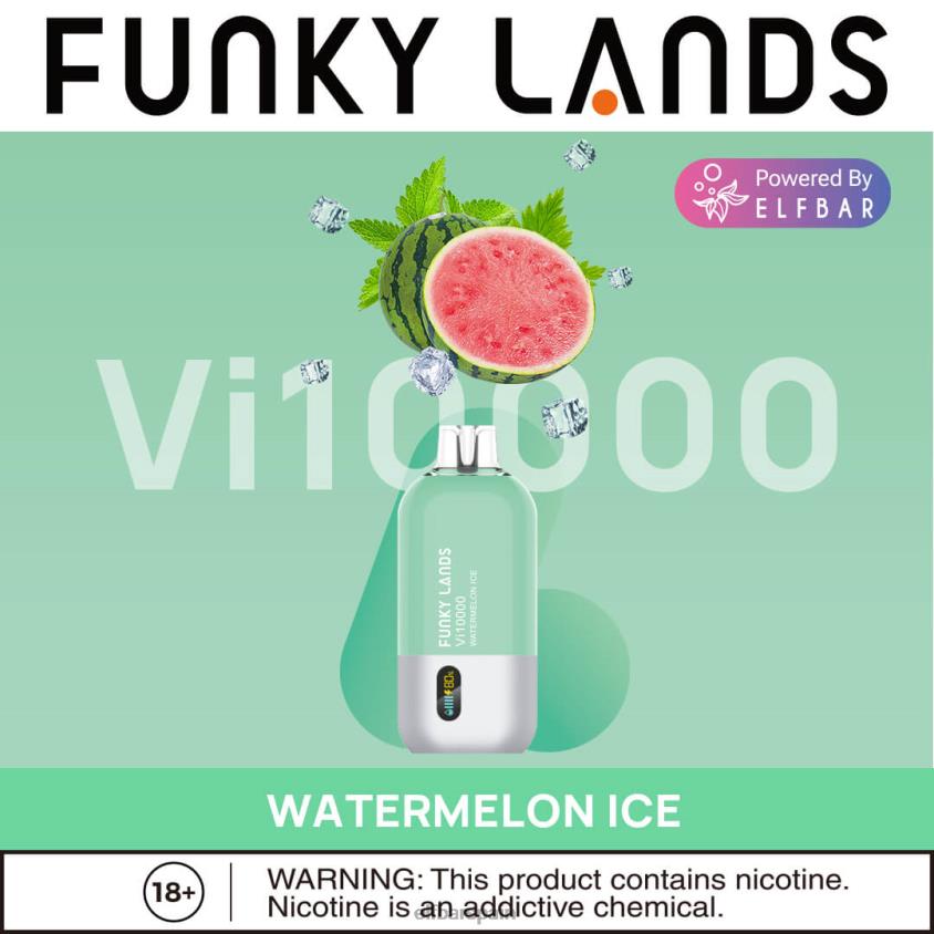 funky lands mejor sabor vape desechable vi10000 serie helada VD2T6154 ELFBAR hielo de sandia